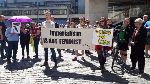 Students say warmongers not welcome in Dublin