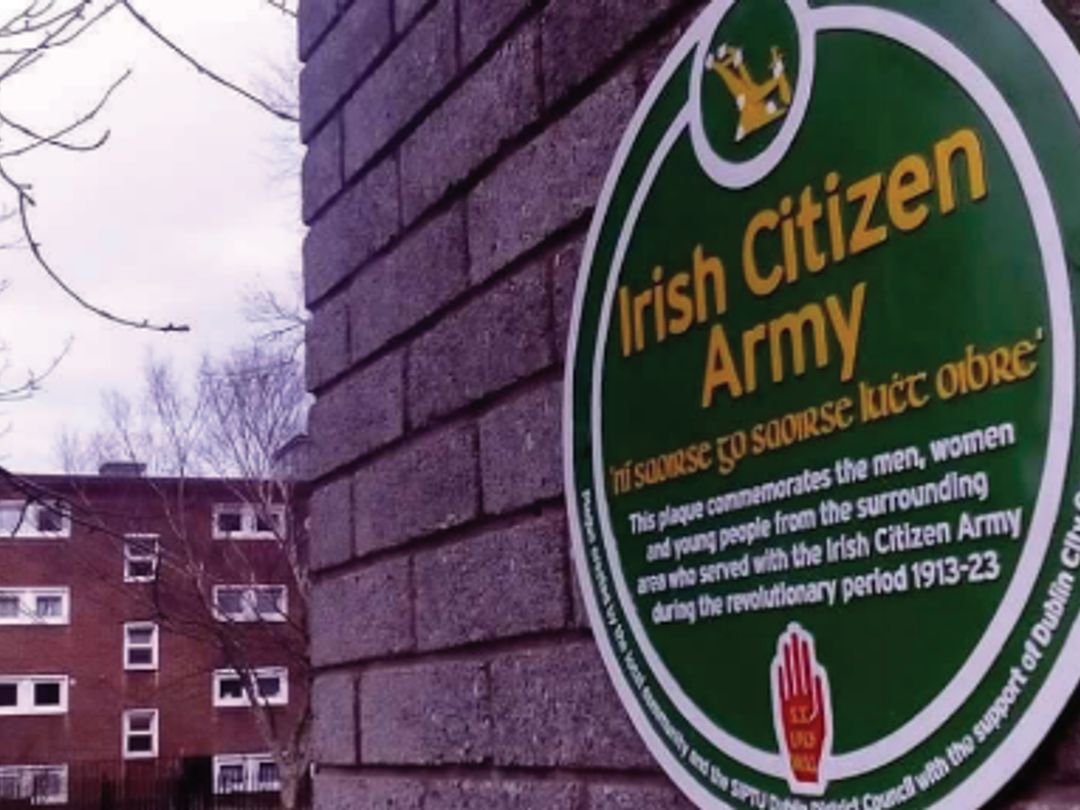 Citizen Army Memorial Plaques Unveiled Across Dublin