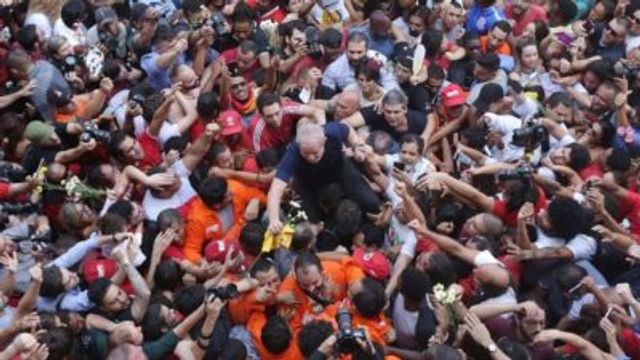 Reaction on the rise in Brazil as Lula jailed