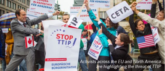 Unions Back Campaign Against TTIP