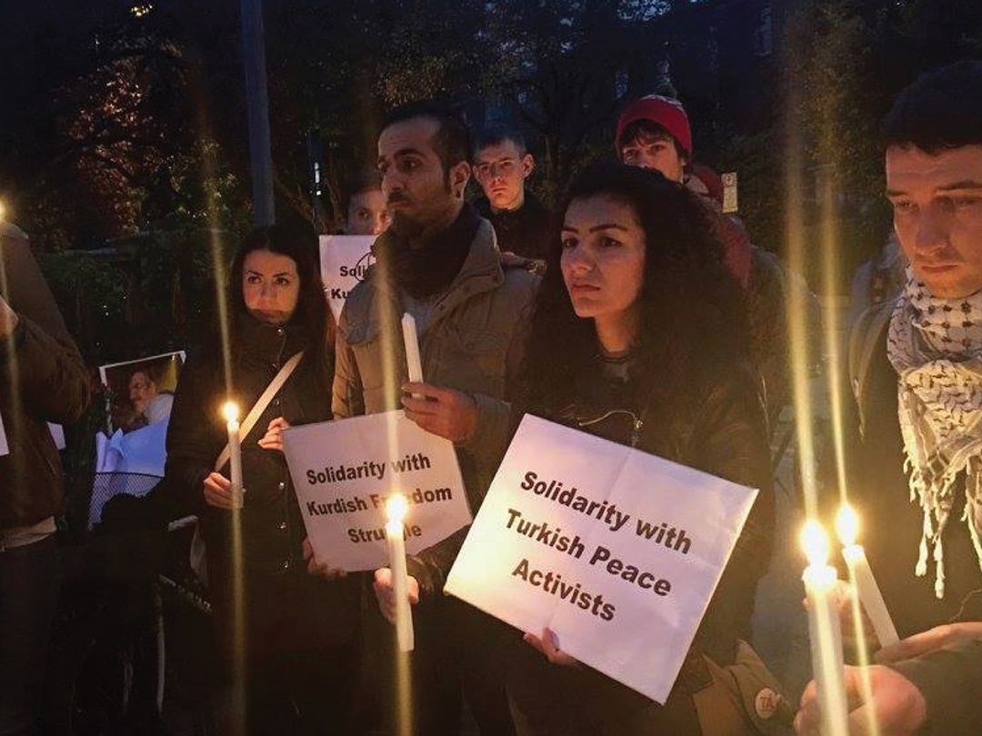 Protests against Turkish bombings